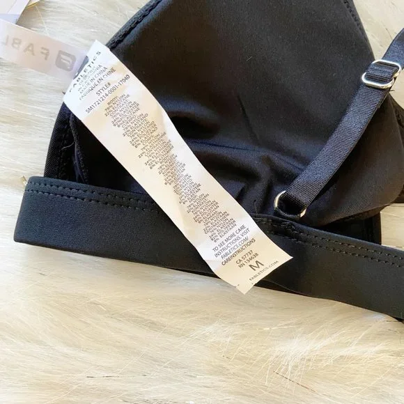 NEW Fabletics Halina Black Athletic Bikini Top - Picture 7 of 7